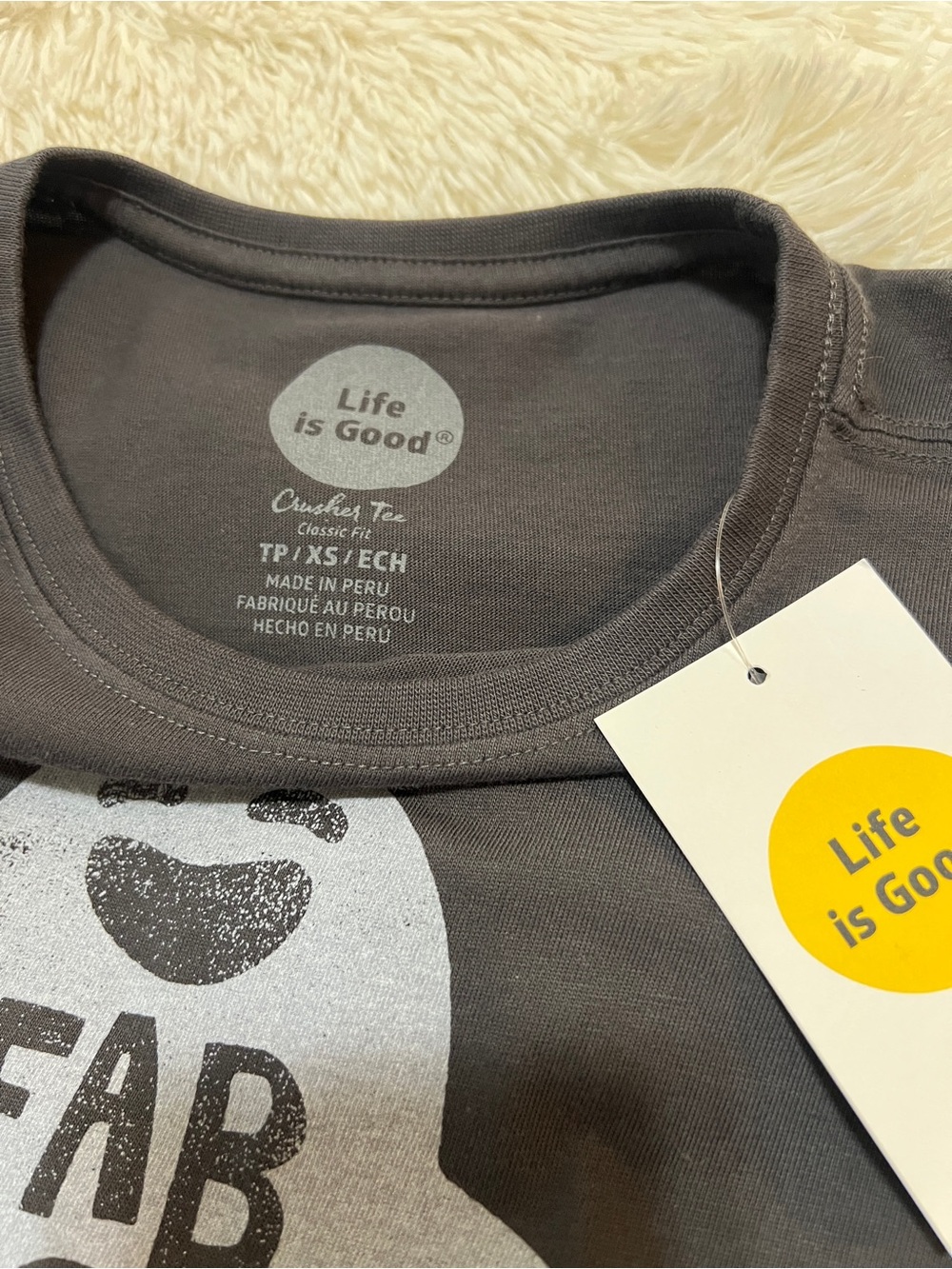 Life is Good 'Fab Boo Lous' Long-Sleeve Halloween Graphic Tee-XS - NWT - Picture 9 of 10